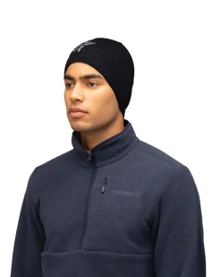 /29 light merinoUll logo Beanie