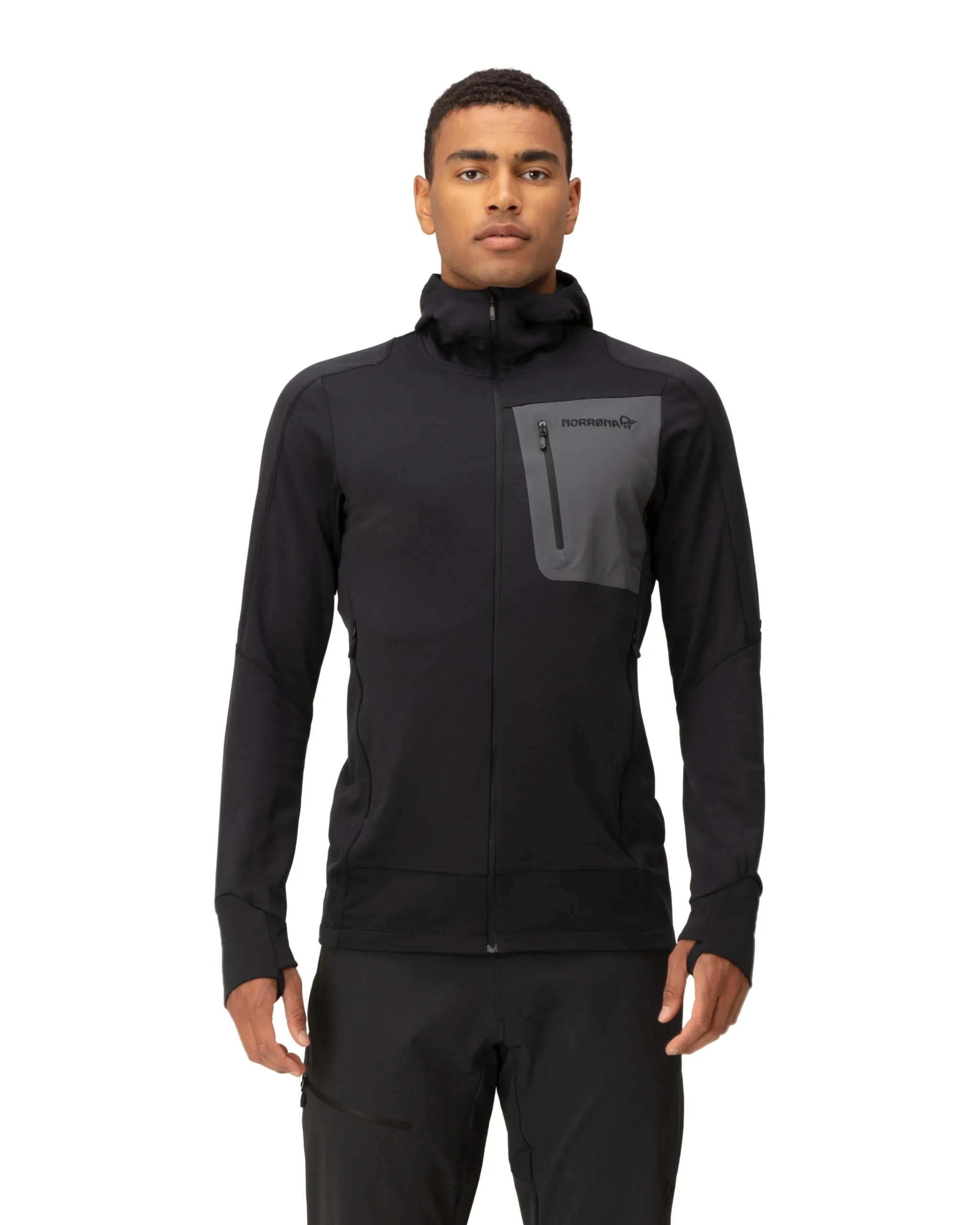 falketind Power Grid Zip Hood M's